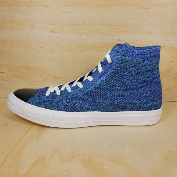 NEW Converse Chuck Taylor All Star Blue Flyknit - Picture 2 of 8